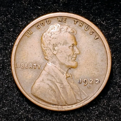 1922 D ~ LINCOLN WHEAT CENT ~ CH F