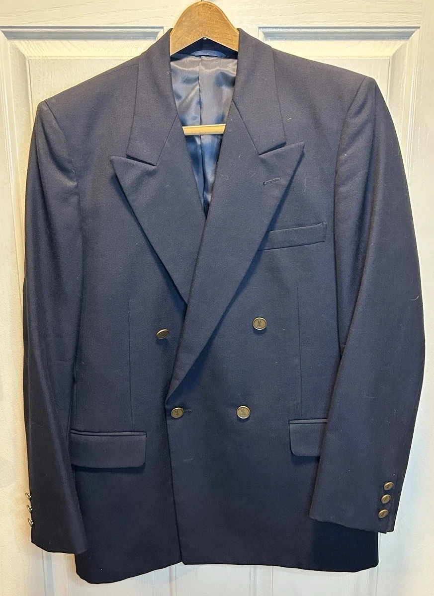 Saint Laurent Blue Double-Breasted Suits & Blazers for Men for