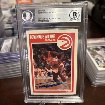 Maillot De Basket Dominique Wilkins Signé - Atlanta Hawks, Authentifié Beckett, HOF 2006
