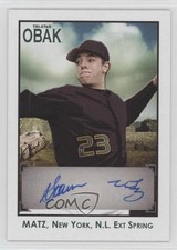 2010 TRISTAR Obak Green 16/25 Steven Matz Steve Matz #A24 Auto 0af