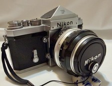 MINT Nikon F Eye Level Silver 35mm Film Camera Body/Lens From JAPAN 6460668