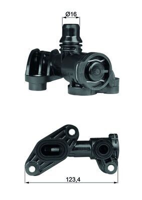 Thermostat de refroidissement d'huile MAHLE TO 6 93 de précision mécanique pour BMW
