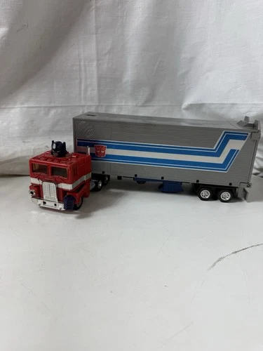 Vintage G1 Transformers Optimus Prime Action Figure Truck & Trailer Set - Used
