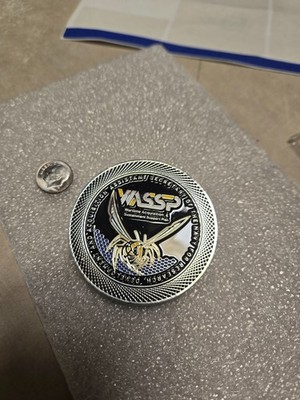WASSP Secretary or fhte Navy For Research Challenge Coin - Rare! HAS SOME WEAR