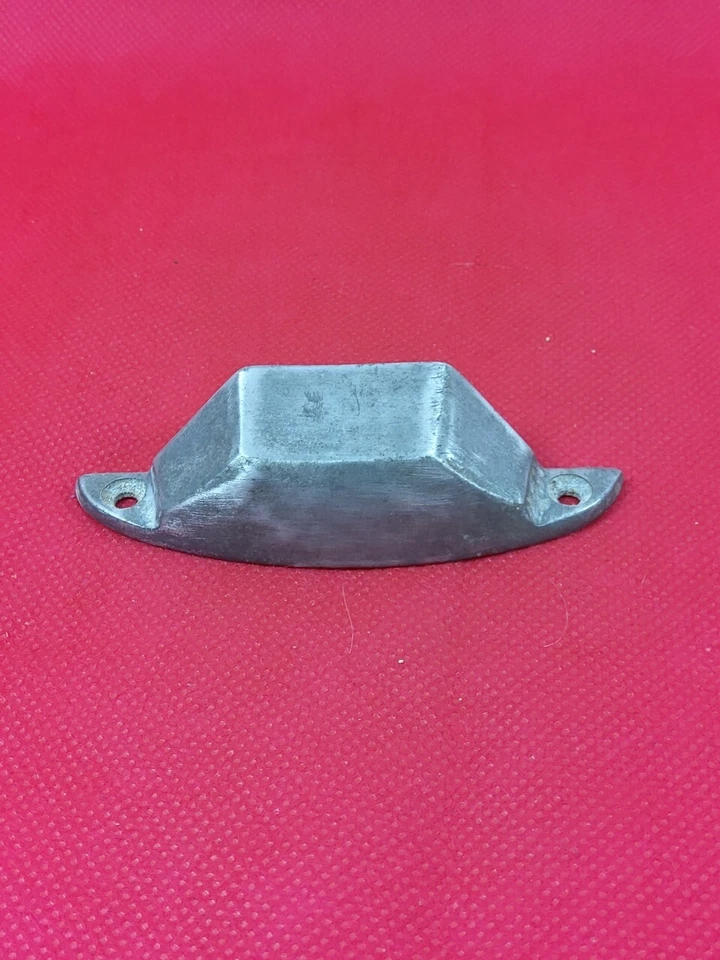 Poignée Coquille Ancienne Aluminium Alu Pour Meuble Atelier Industriel - Photo 3/4