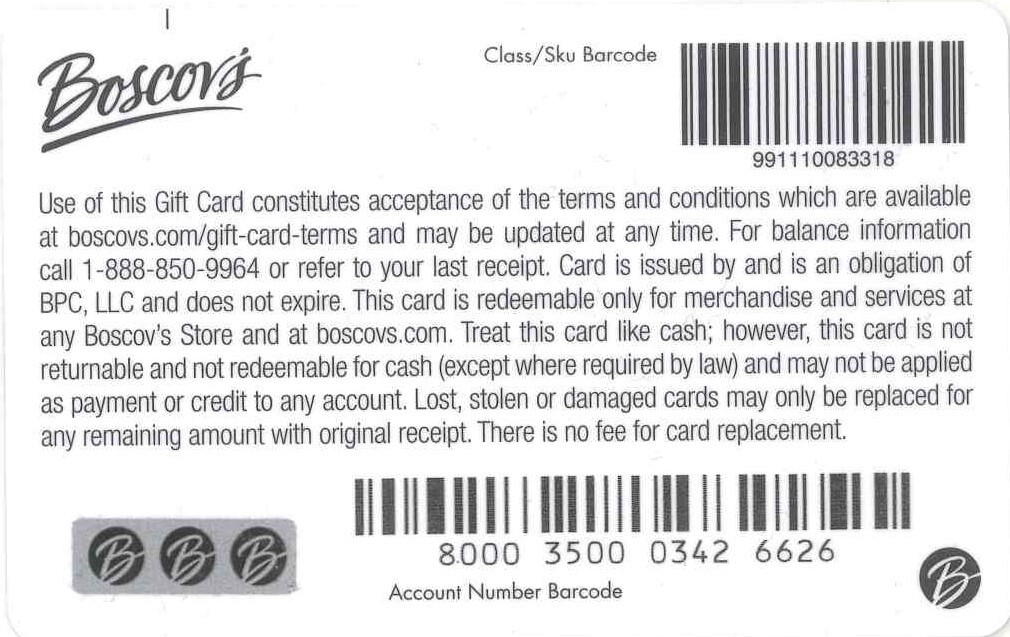 Gift Card Boscov's HAPPY BIRTHDAY Cupcakes (USA) (new/no value) eBay