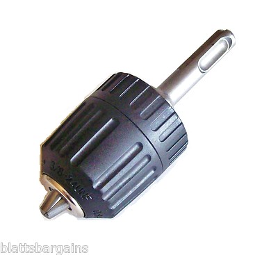 GOLIATH TOOLS SDS PLUS ADAPTOR 3/8'' KEYLESS DRILL/SCREW BIT CHUCK HAMMER ADAPTER