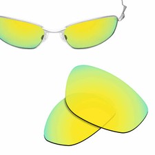 Replacement Lenses for-OAKLEY Whisker Sunglasses Gold UVA UVB-Polycarbonate