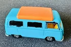 Matchbox 1970 Lesney Superfast No.23 Volkswagen VW Camper Van Bus Light Blue VTG