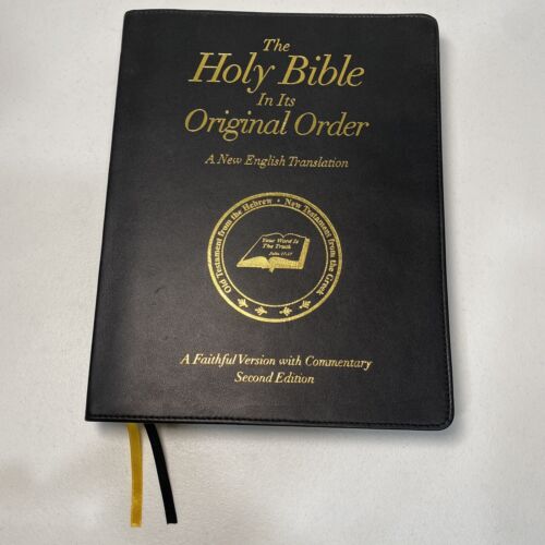 The Holy Bible in Its Original Order 2nd edition (2009) Lambskin Leather Cover - Picture 1 of 22