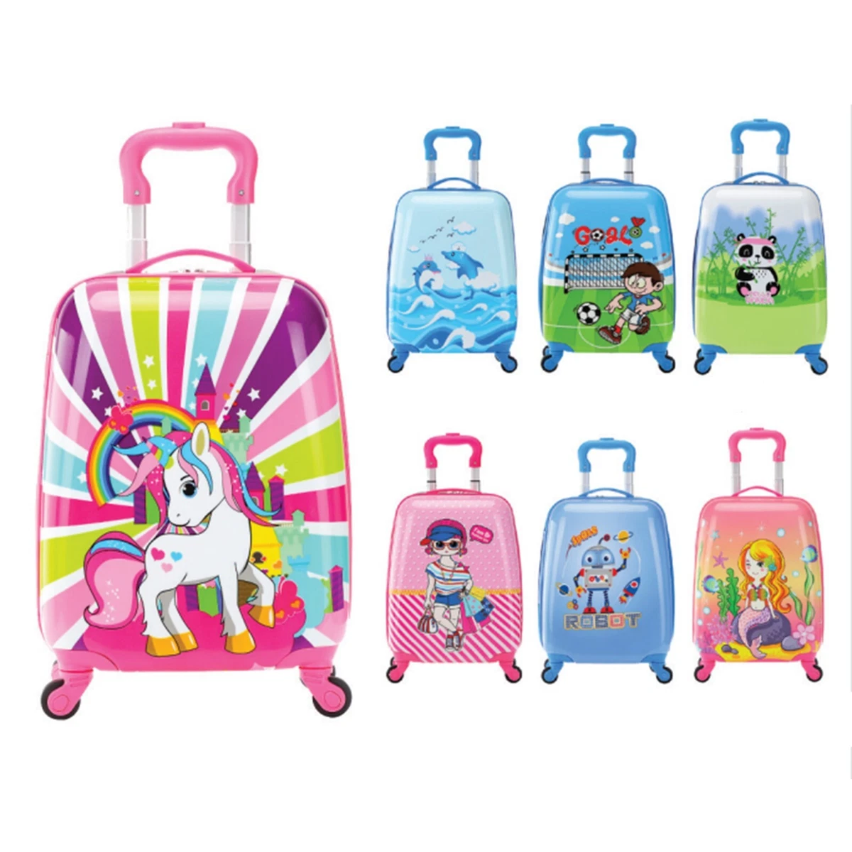 Smiggle Unicorn Lilac Suitcase on Wheels Bag - Sky Collection