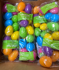 New 120 Bulk Plastic Easter Eggs Multi color