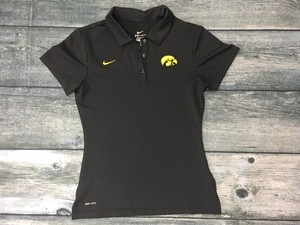 women's black dri fit polo