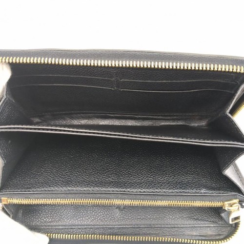 Louis Vuitton M61864 Zippy Long Wallet Monogram Empreinte Noir Black - Picture 7 of 10