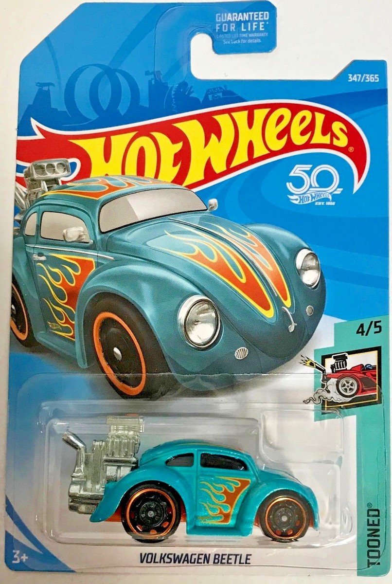 Hot Wheels 2018 Tooned #4/5 Volkswagen Beetle #FJY47 1:64 Scale