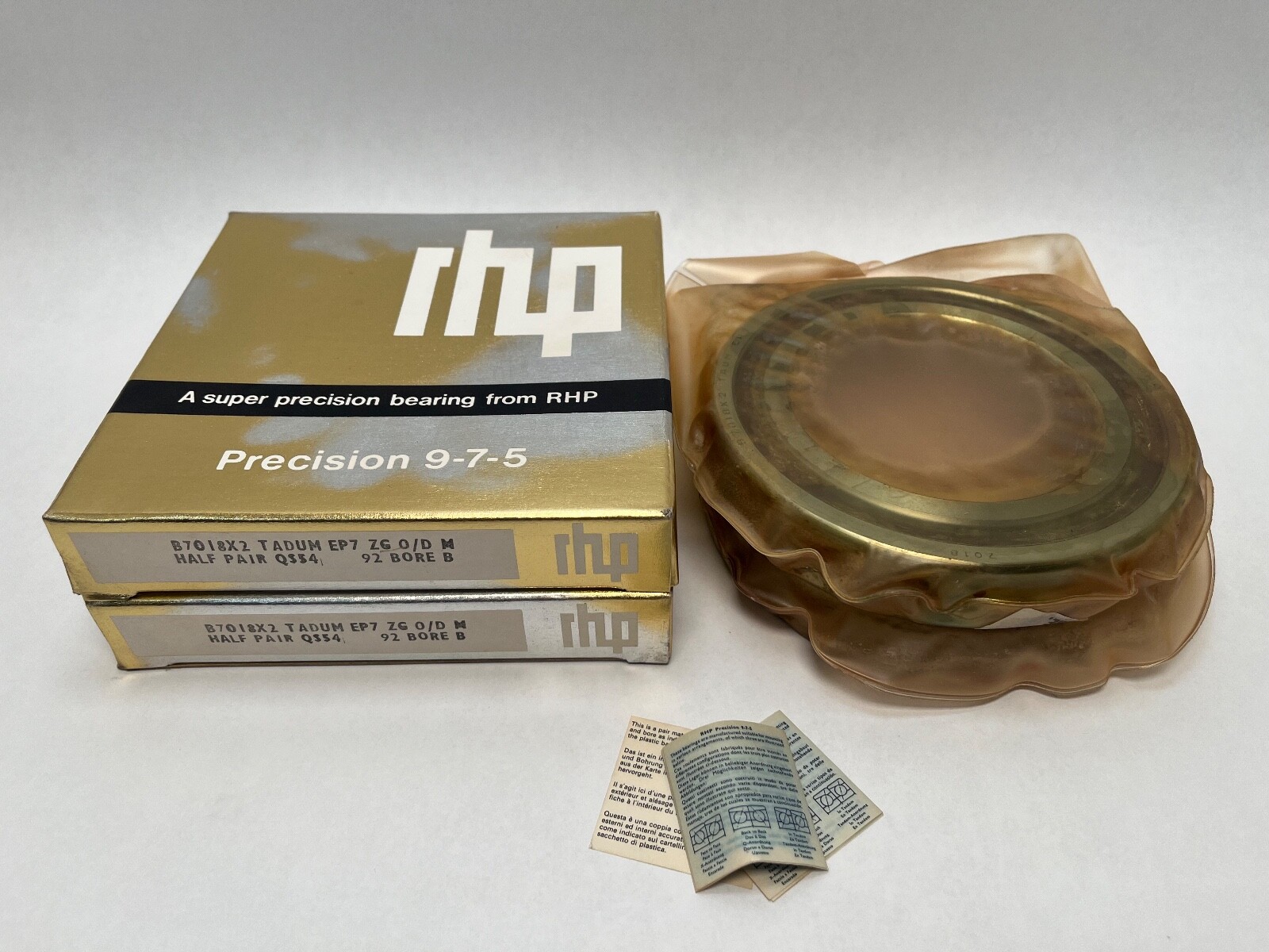 90x140x24mm RHP 7018CTDUMP4 Bearing 2 Pcs England Made Precision