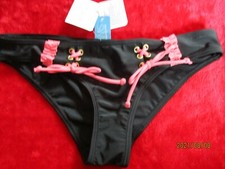 Image of ANN SUMMERS BLACK  BIKINI BRIEFS   SIZE 10 NWT   'COCO'
