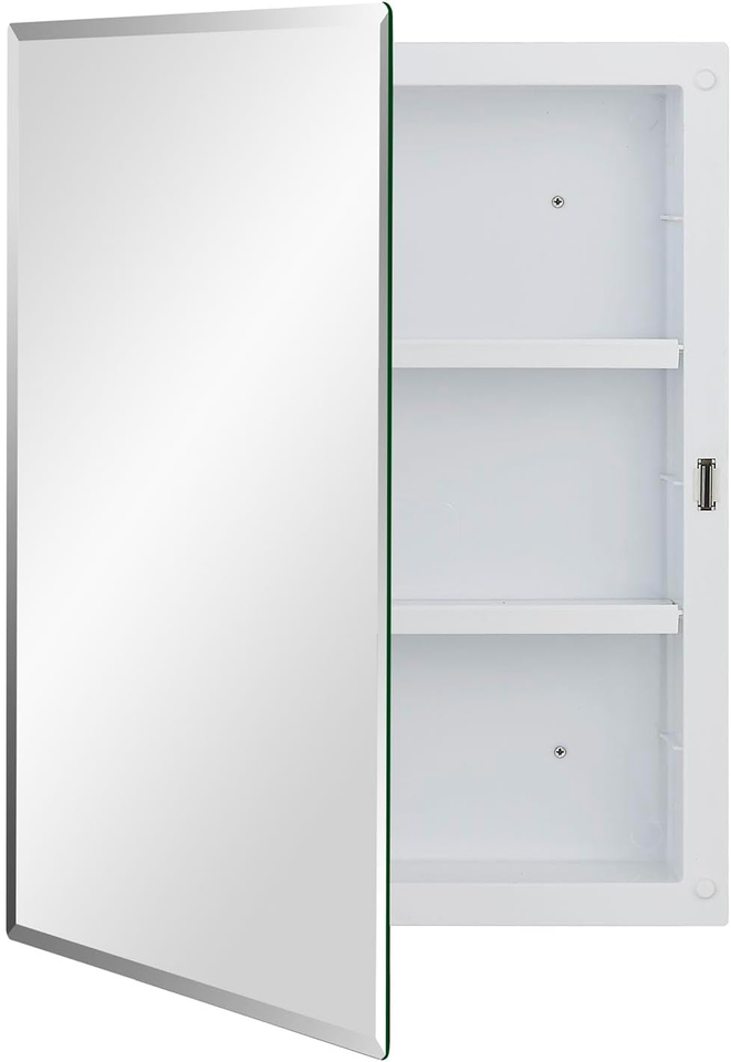 Plastic Medicine Mirror for Bathroom 16 X 20 Inch, Surface and
