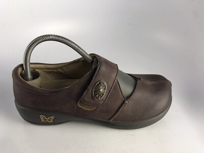 Alegria Kaitlyn Gravy Pull Up Brown Leather Mary Jane Women's Sz 9 US