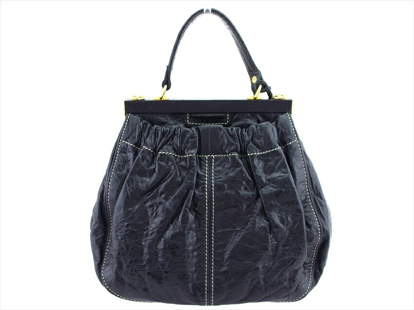 バッグ MIU MIU LEATHER PURSE HAND BAG PORCH Miu Miu Leather Shoulder Bag