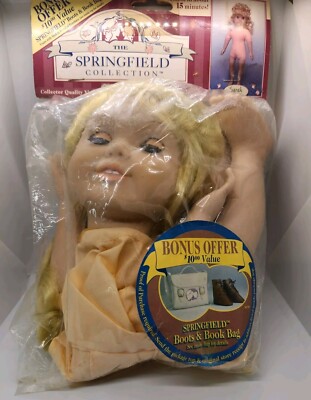 1997 Fibre-Craft The Springfield Collection 18'' Sarah Doll Kit 3090-01 Blonde