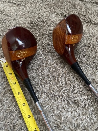 Vieux Putter MacGregor Dayton OH – Manche Hickory, Aluminium/plomb, Pat. Youds