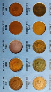 LOT OF 31 INDIAN HEAD PENNIES NICE PARTIAL SET 1878 1879 - 1909