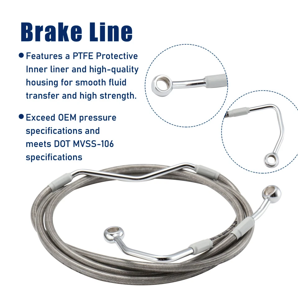 Kit de cable de freno de embrague extendido Ape Hanger de 12" para 08-13 Street Glide ABS Foto 3 de 4