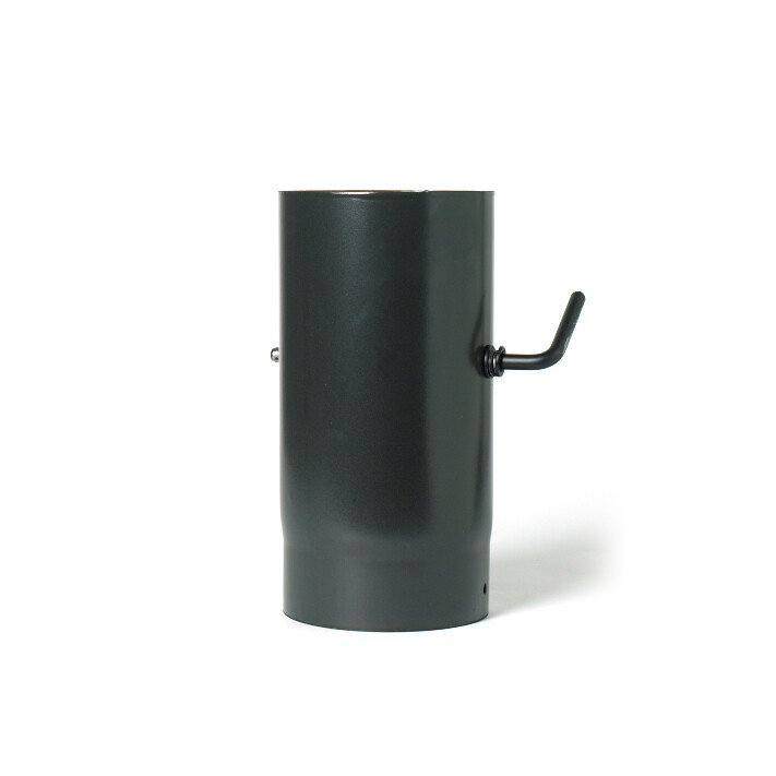 Vitreous Enamelled Flue Pipe Pipe With Damper Multifuel For Wood