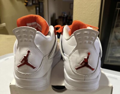 シューズ(男性用) Nike Air Jordan 4 RetroWhite Orange 26.5 Nike Air Jordan 4 Retro White Team Orange CT8527-118 Women's