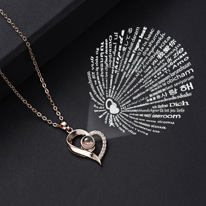 Love projection necklace sale