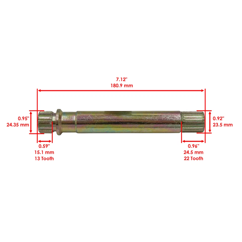 Eje de transmisión de hélice trasera con kit de yugo para Suzuki LTZ250 Quadsport Z250 2004-09 Foto 2 de 4