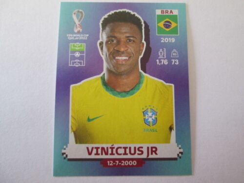 Sticker PANINI FIFA QATAR 2022 - N° BRA 20 VINICIUS JR - Photo 1/1