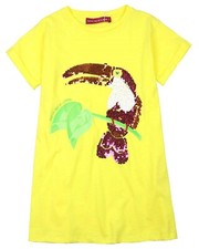 AGATHA RUIZ DE LA PRADA Girl's T-shirt Dress with Parrot, Size 4
