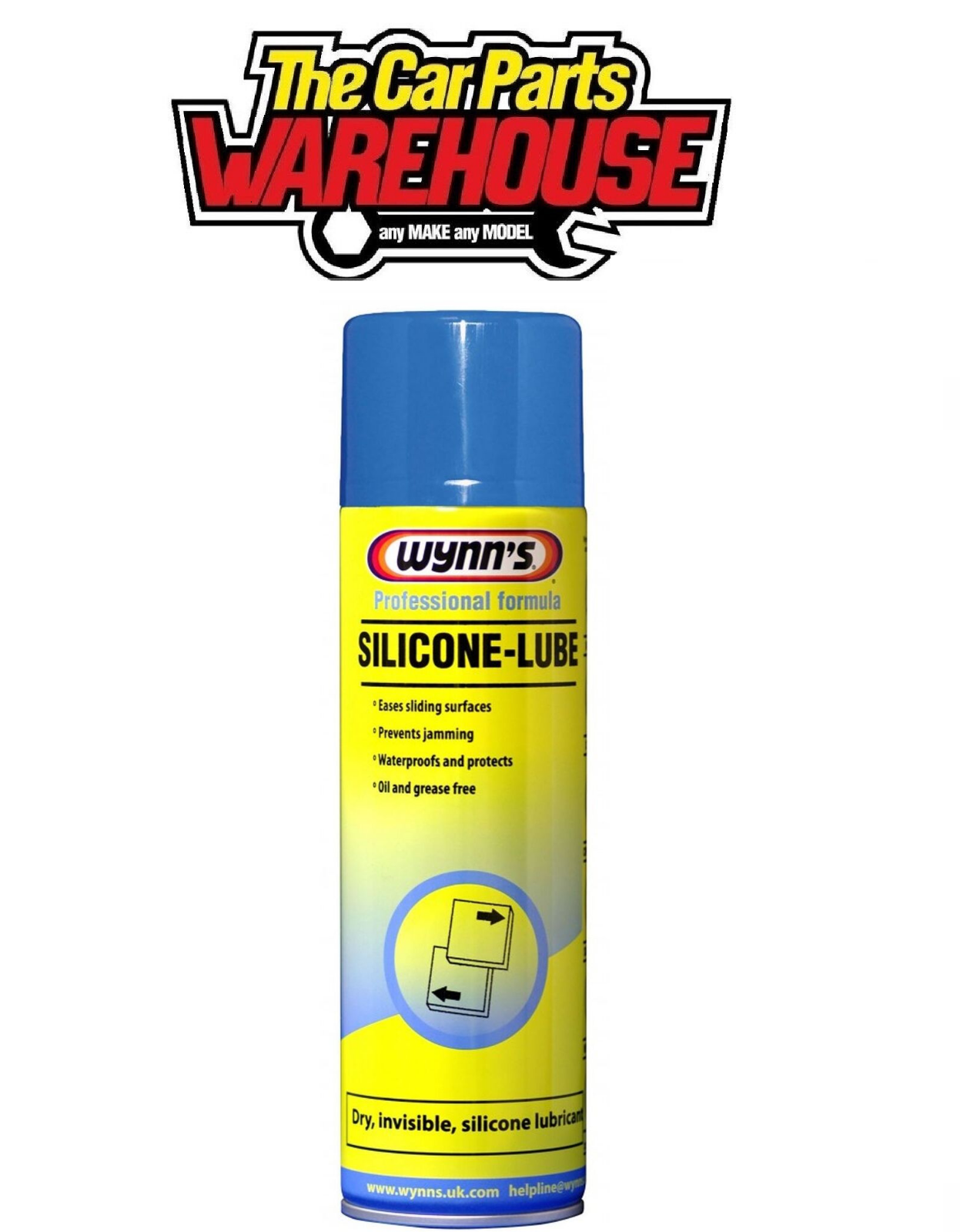 Silicone Lube Spray Can Aerosol Multi Purpose 500ml Wynns 10479A