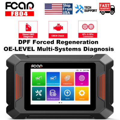 DPF Regen Heavy Duty Truck OBD2 Scanner for Construction Machine Diagnostic Tool