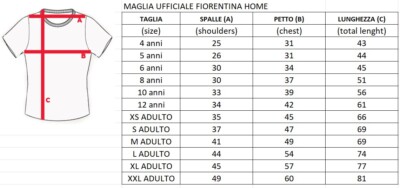 Maglia Ufficiale Fiorentina 2023-2024 Kappa - Ranieri #16 - Disponibile Adulto/Bambino