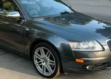 MATTE CHROME Mirror Cover Replacement PAIR for Audi A4 S4 B6 B7 also A6 and A3