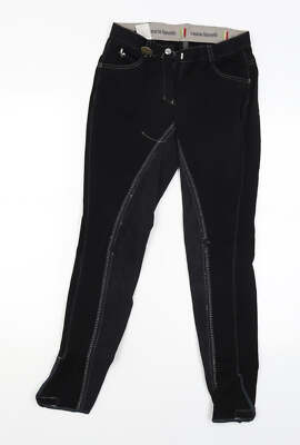 Laura Garrelli Damen Skinny Jeans schwarz Polyestermischung Größe 26 L28