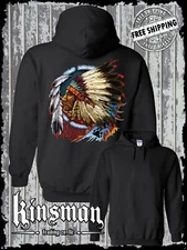 Chief Indian Dreamcatcher Native American War Bonnet Feathers Hoodie