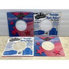 Collectables Records Company Sleeves 45 RPM Vinyl Collector Series Stars Lot of