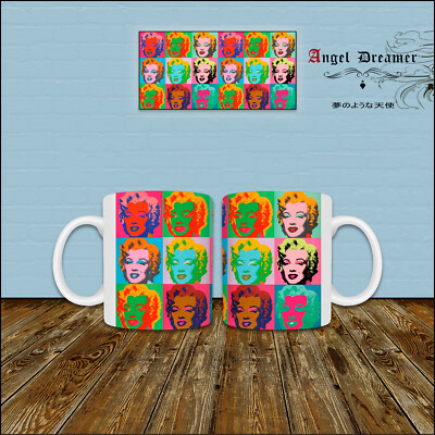 MUG TASSE Marilyn Monroe Pop Art Andy Warhol Art Peinture Marilyn Collection Art