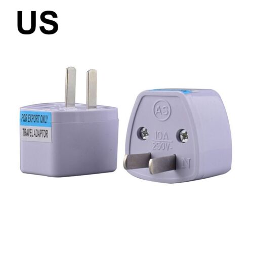 2Pcs US Adapter 2PIN Plug Universal Outlet Converter Electricity Travel Adapter - Picture 1 of 4