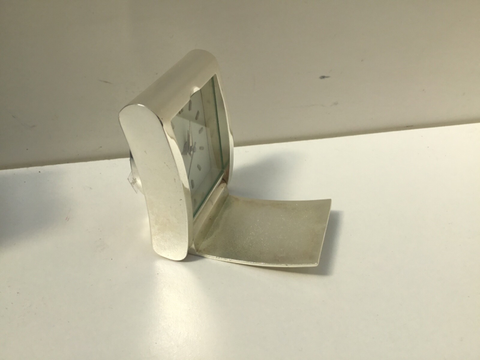 JASPER CONRAN Silver Plated Folding Travel Alarm Clock BOXED N23 eBay