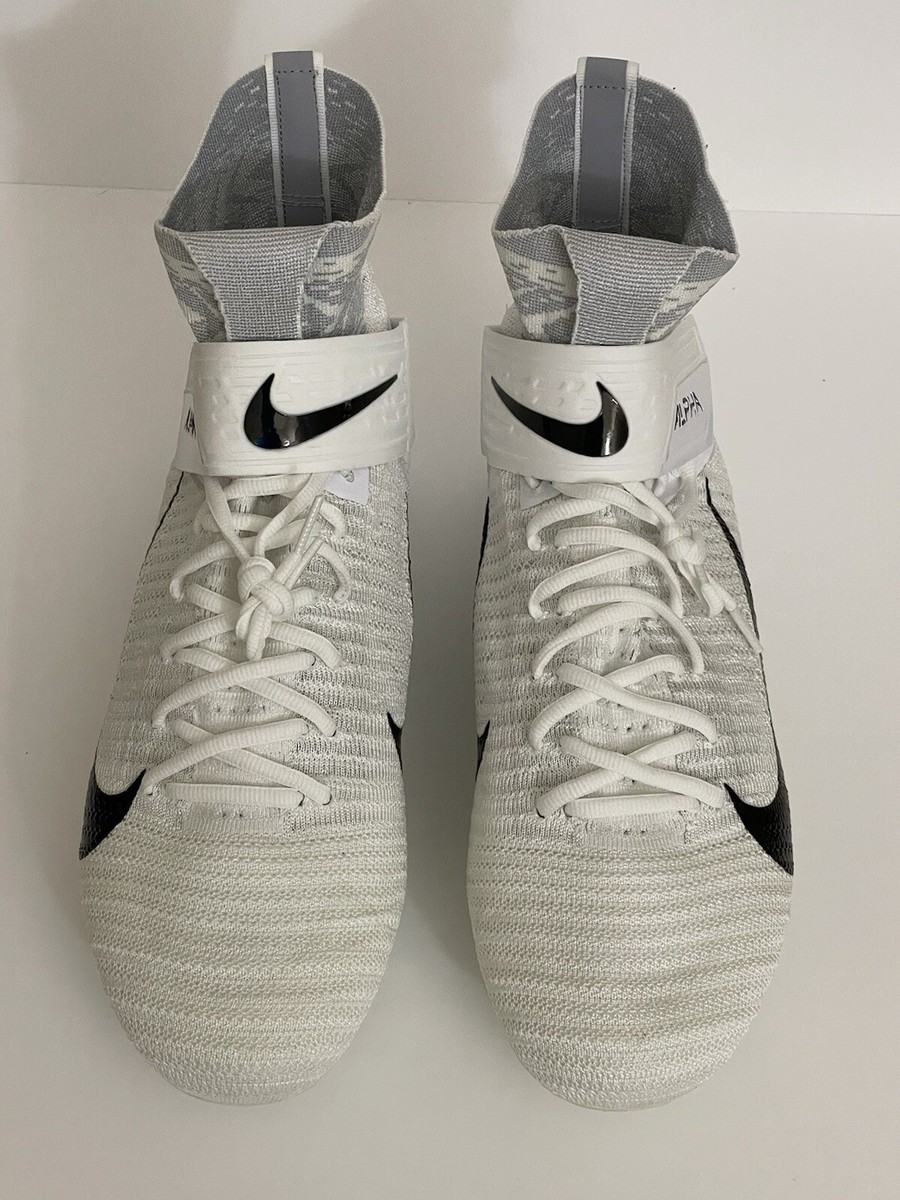 Nike Alpha Menace Elite 2 White Football Cleats Men\'s Size 11.5 WIDE BV3298-100 Nike Alpha Menace Elite 2 Football Cleats White BV3298-100  main image 3