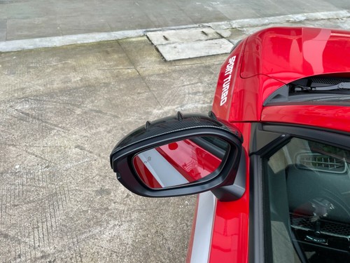 Carbon Fiber Cup Rearview Mirror Cover Trim For 2022-2023 Honda Civic Sedan 2pcs - Picture 2 of 6