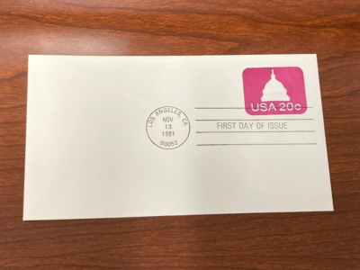USA 20 CENTS FIRST DAY OF ISSUE COVER 11/13/1981 | eBay