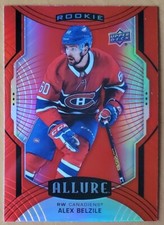 Alex Belzile 2020-21 Upper Deck Allure Red Rainbow SP #120 Montreal Canadiens