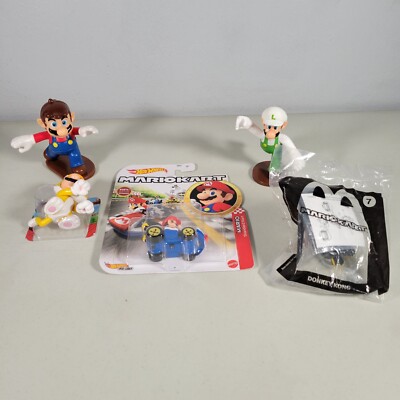 Super Mario Action Figure Lot of 5 Luigi Mario Donkey Kong Nintendo ...