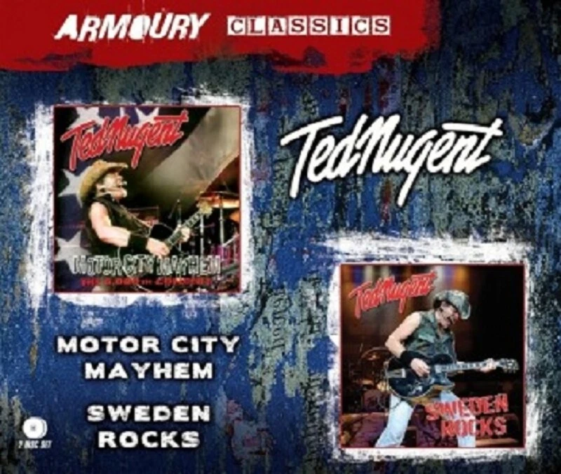 TED NUGENT - MOTOR CITY MAYHEM / SWEDEN ROCKS - 2 CD - NEUF!! - Photo 1/1